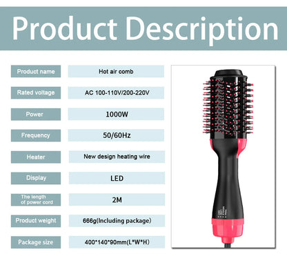 3-in-1 Hot Hair Brush