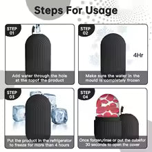 Silicone Face Ice Roller Tool