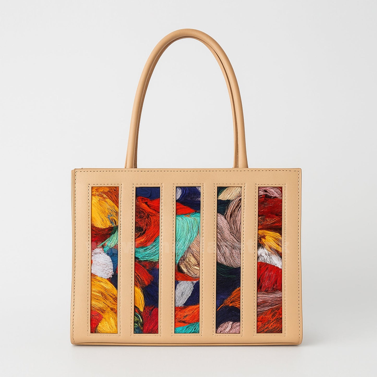 Strips Jail Design Shoulder Bag