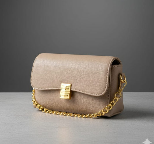Classic Metal Buckle Shoulder Bag