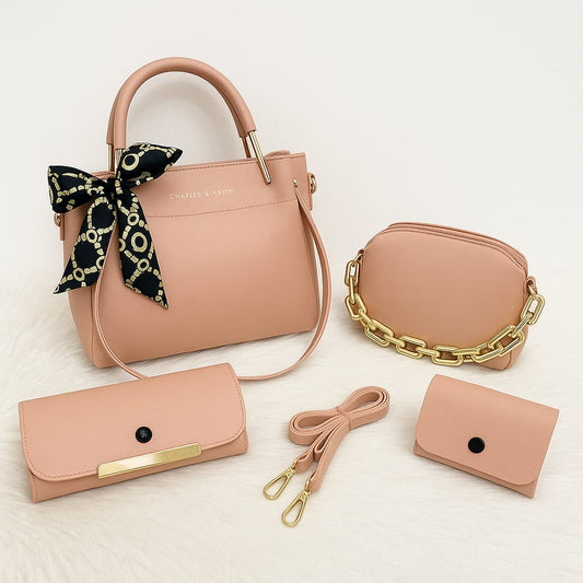 4 Pcs Synthetic Leather Bag-HS001