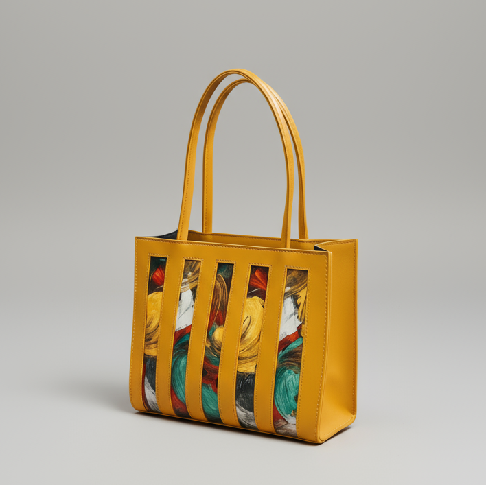 Strips Jail Design Shoulder Bag